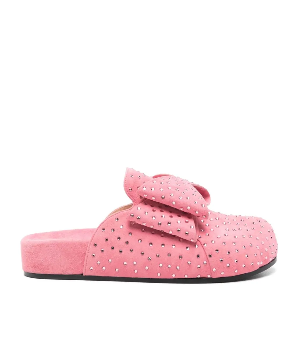 Bow-Decorated Muller Shoes