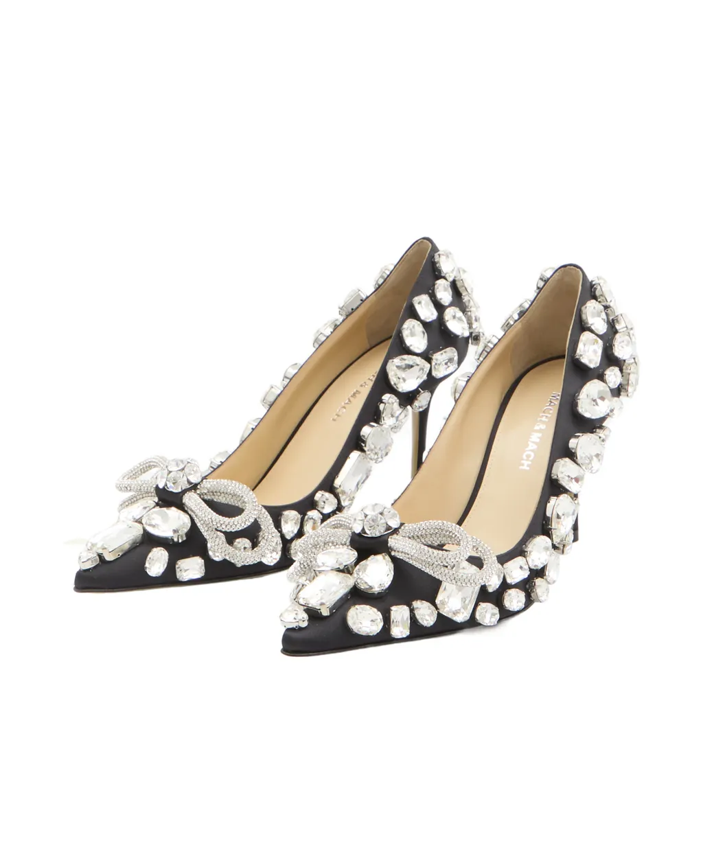 Embellished Pointed Toe Pumps