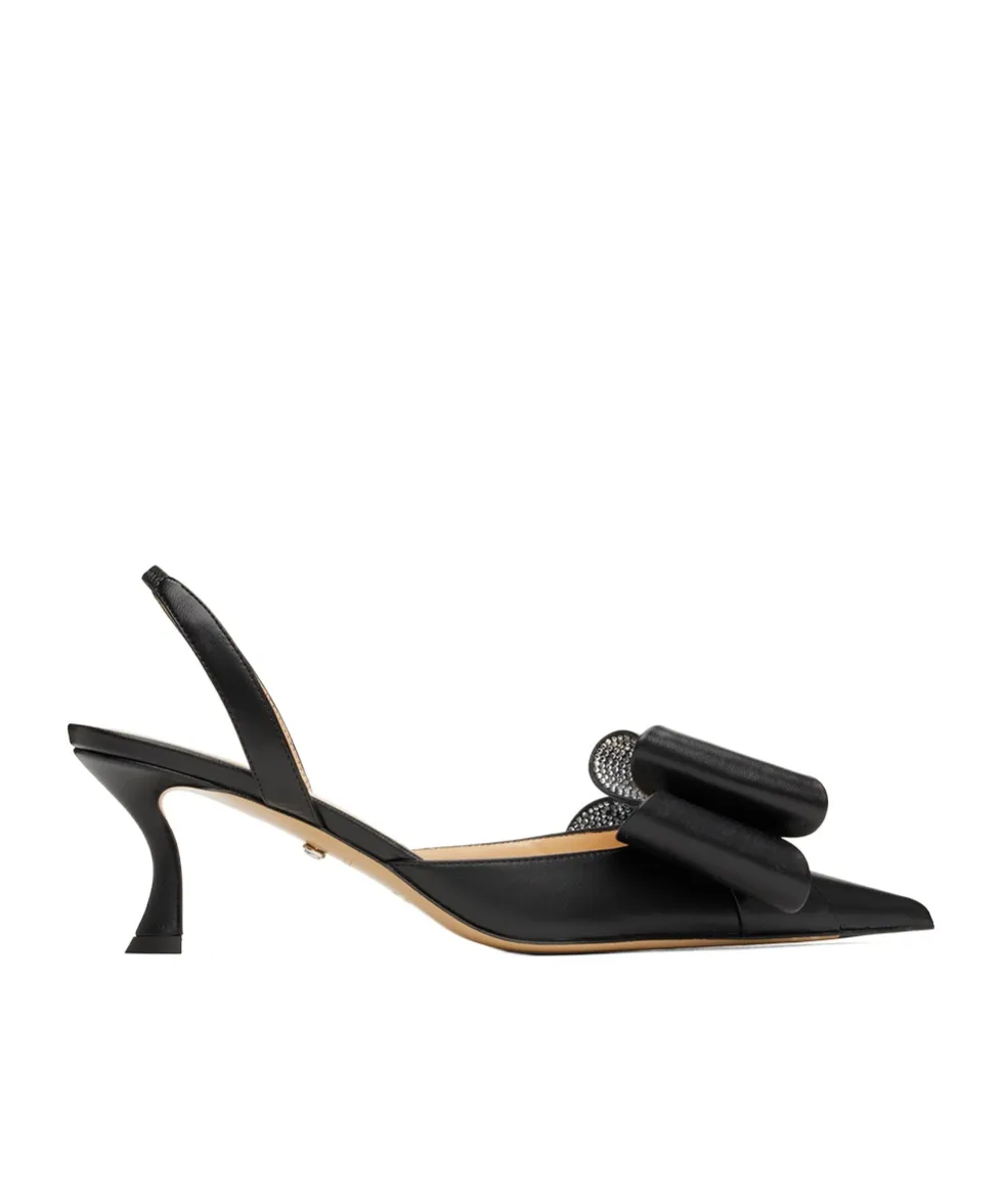 Le Cadeau Bow Detailed Slingback Pumps