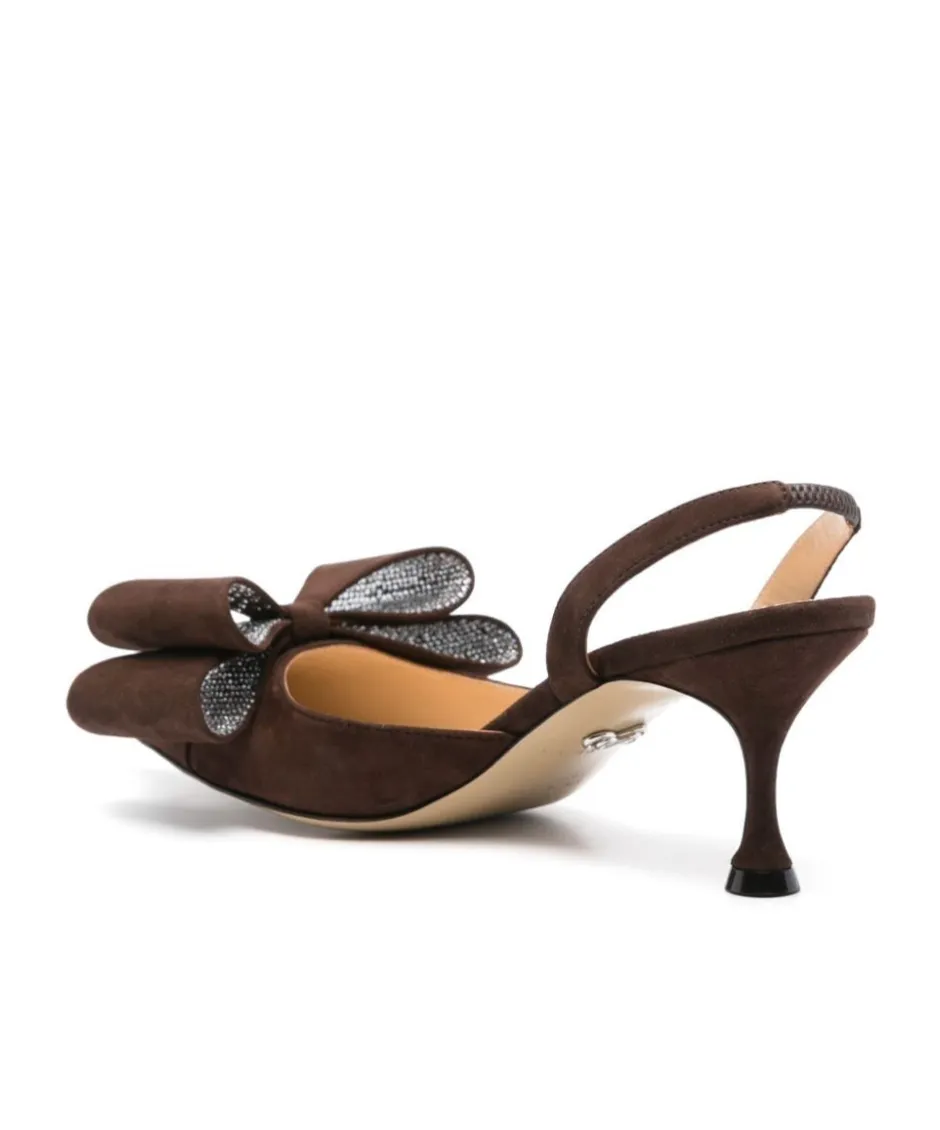 65Mm Bow-Embellished Pumps