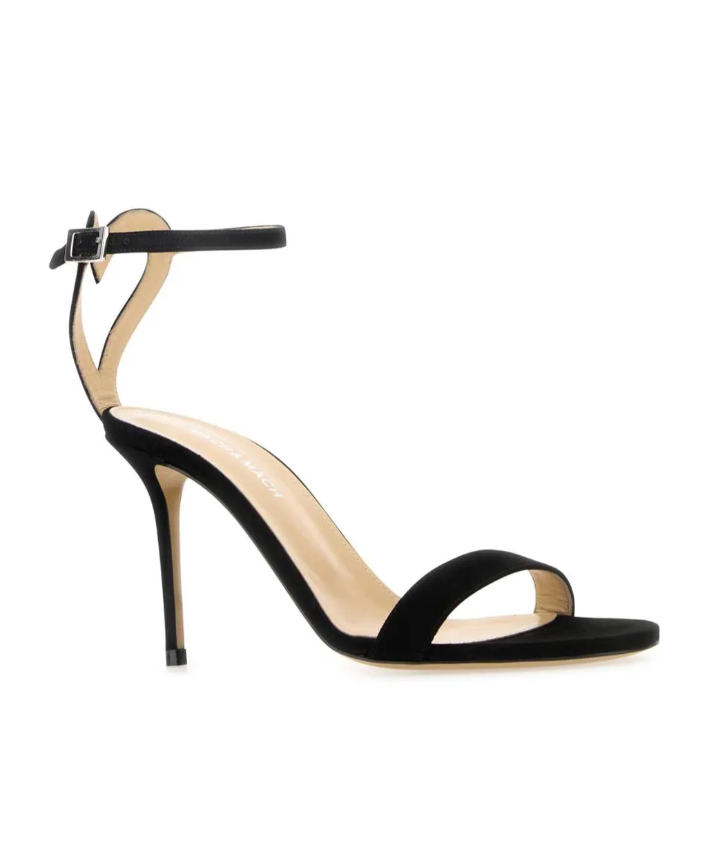 Crystal Bow Ankle Strap Sandals