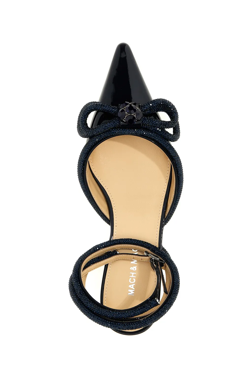 Double Bow Pointed Toe Ballerina Shoes