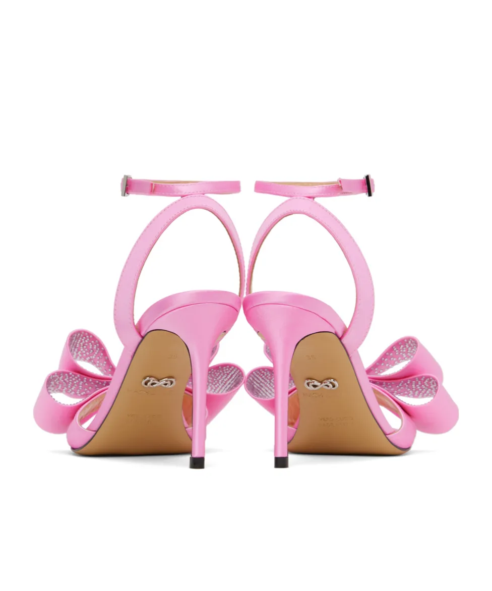 Bow Tie High-Heeled Sandals