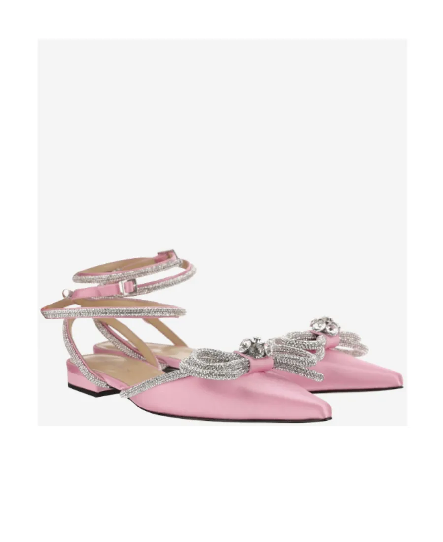 Pointed Bow Flat Shoes