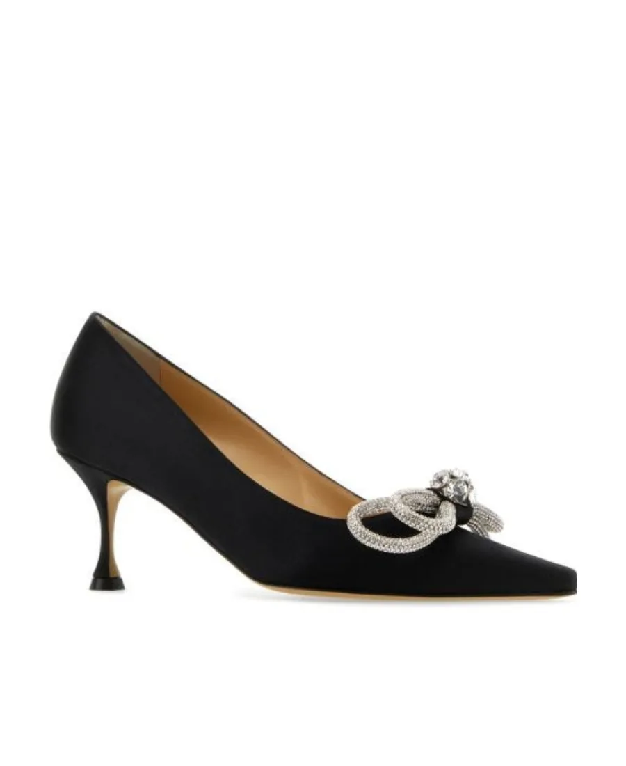 Double Bow Pointed Toe Pumps
