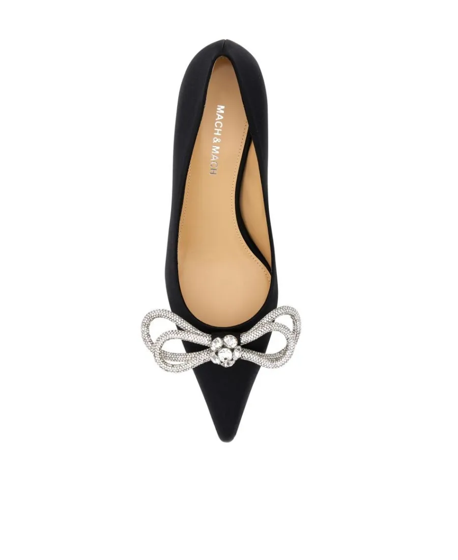 Double Bow Pointed Toe Pumps