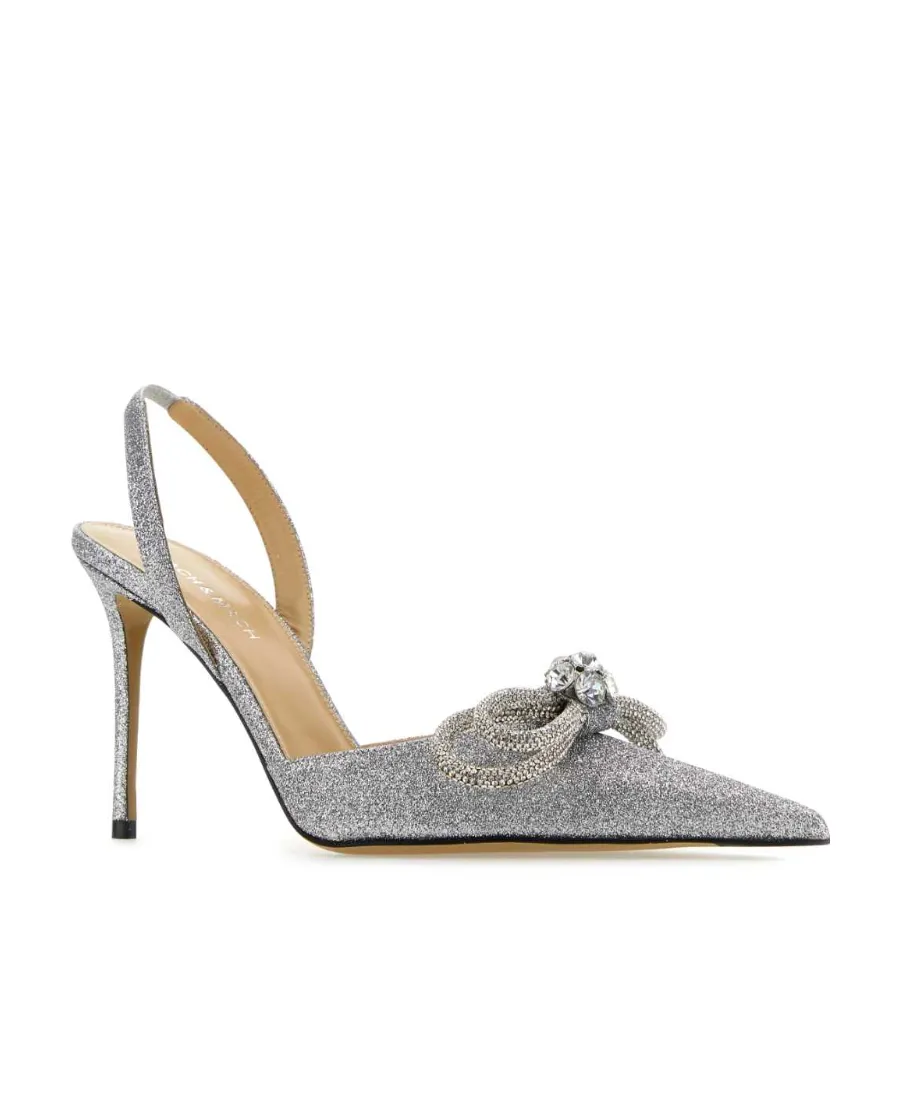 Bow Embellished Pointed Toe Pumps
