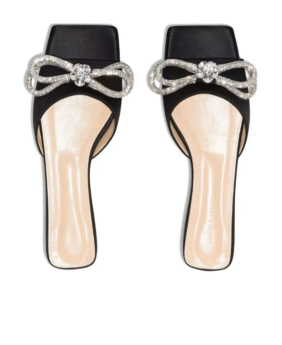 Crystal Bow Sandals
