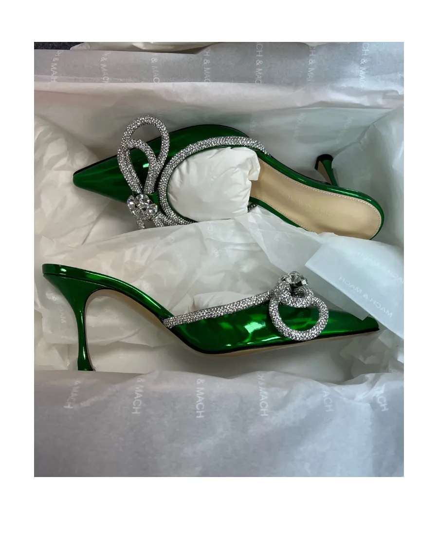Double Bow Muller High Heels