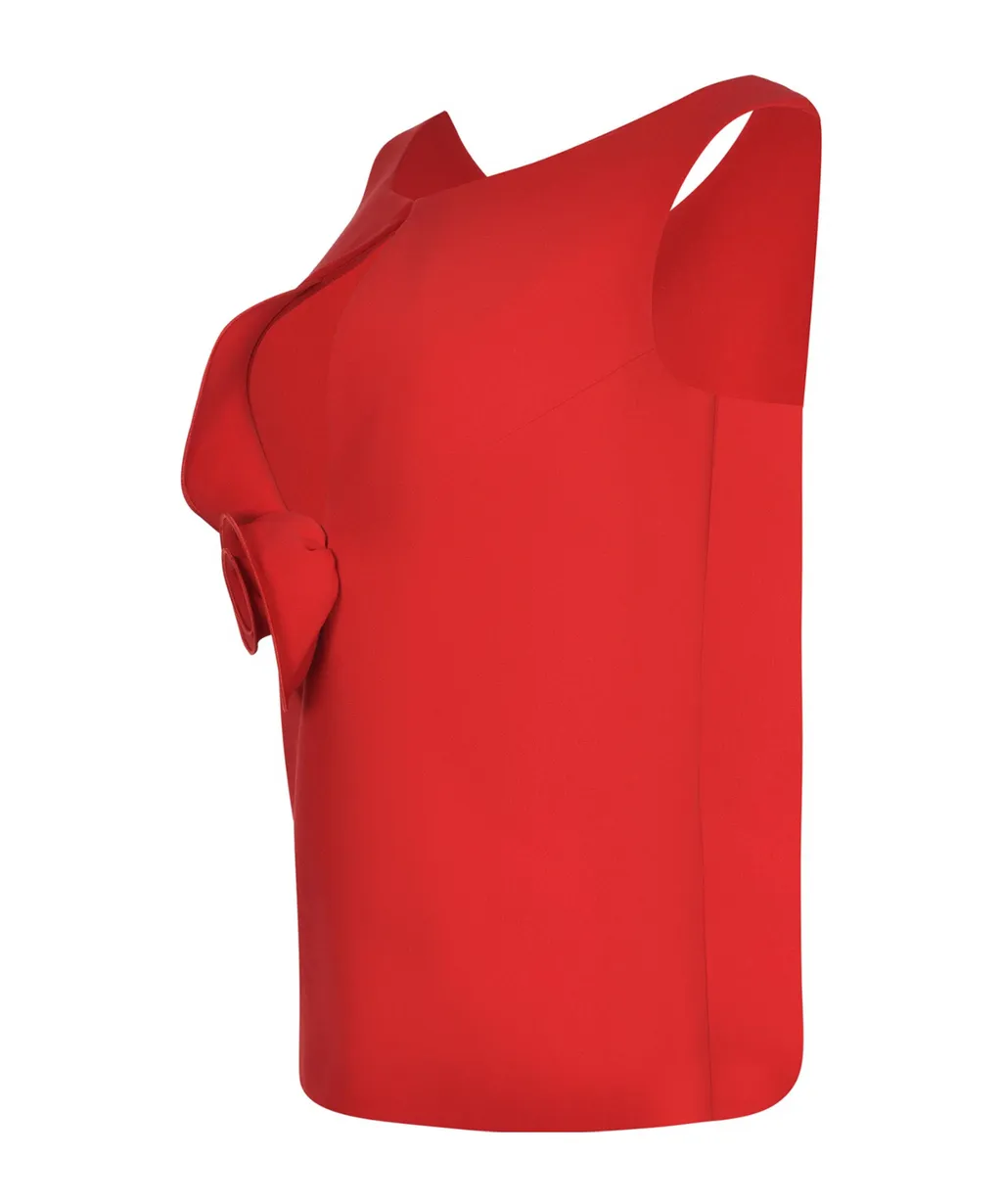 Cut-Out Flower Detail Top