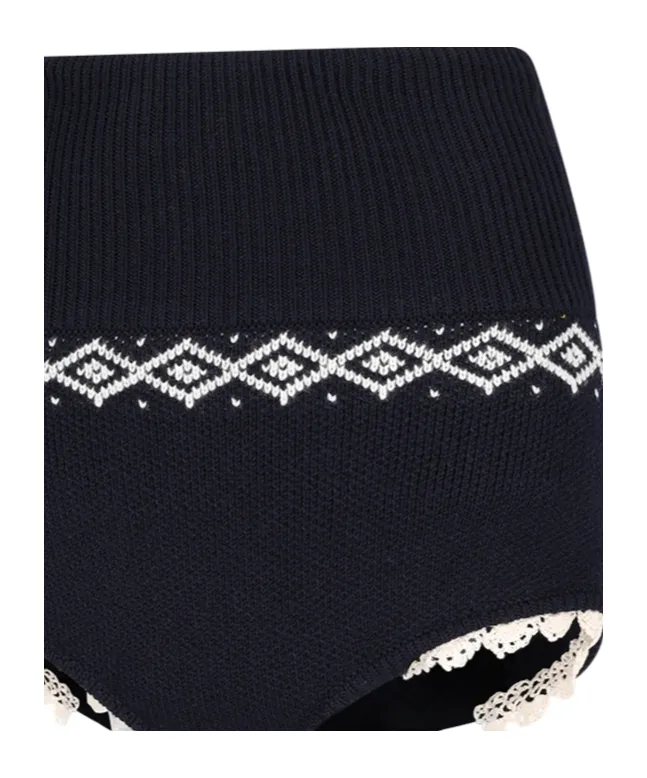 Knitwear Mini Shorts