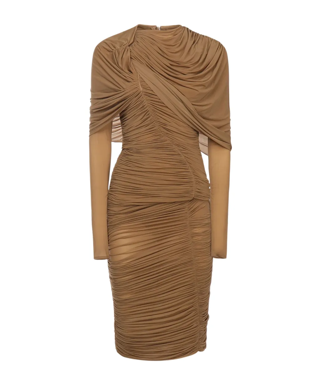 Ruffled Sheer Dress