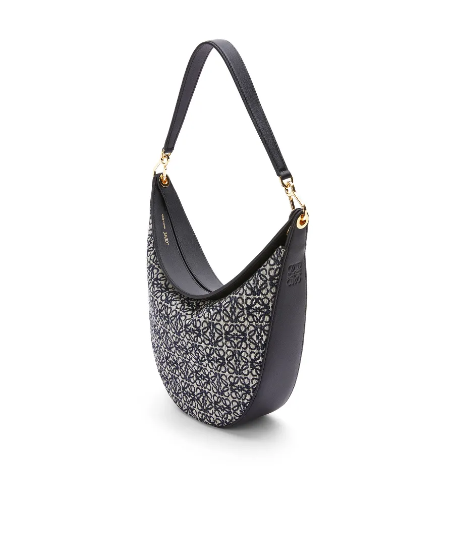 Luna Bag In Anagram Jacquard And Classic Calfskin