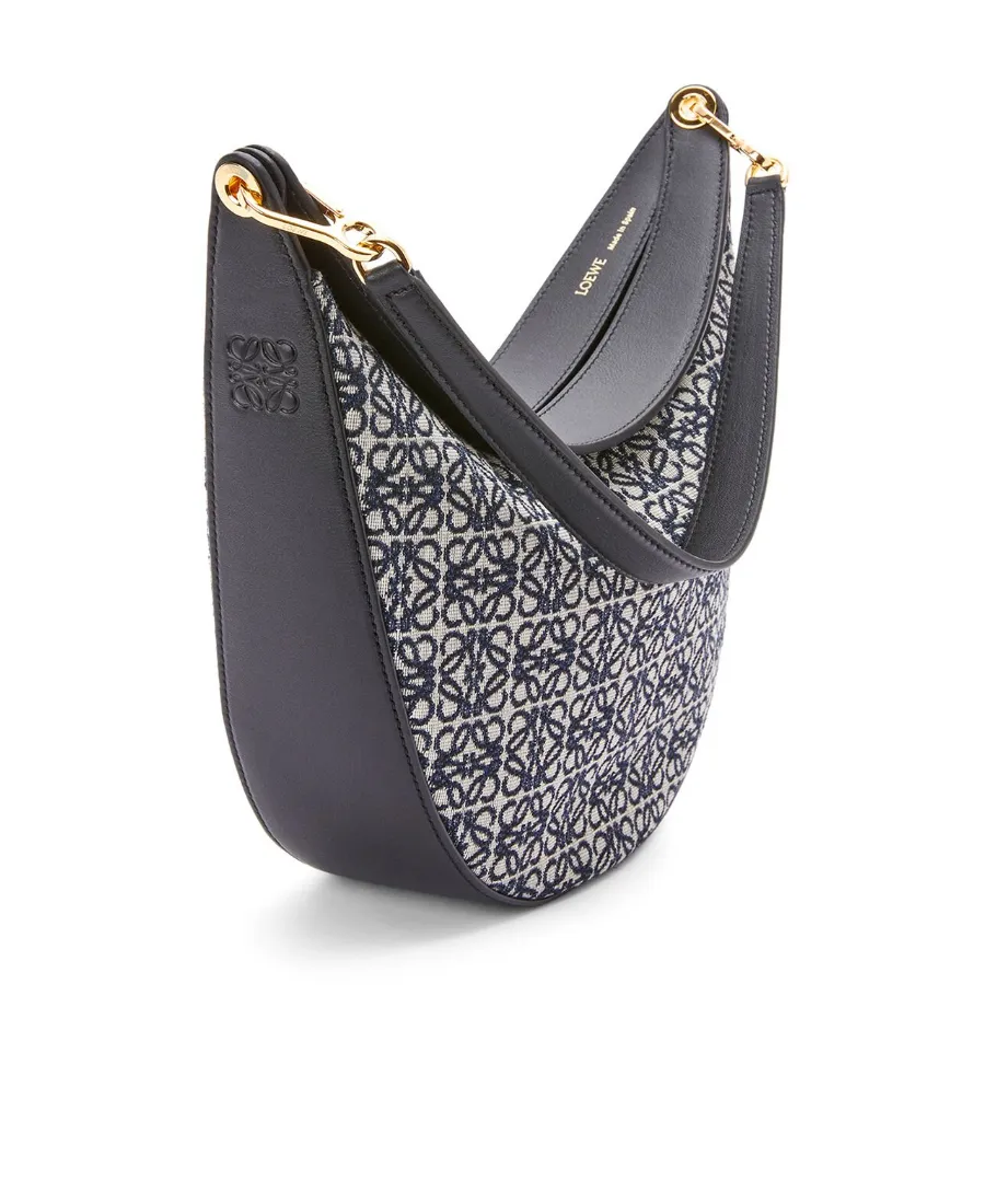 Luna Bag In Anagram Jacquard And Classic Calfskin