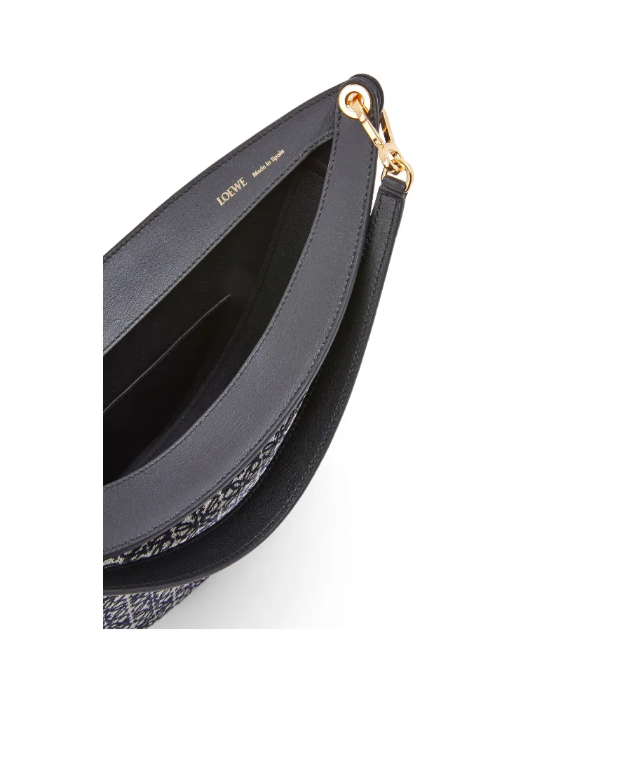 Luna Bag In Anagram Jacquard And Classic Calfskin