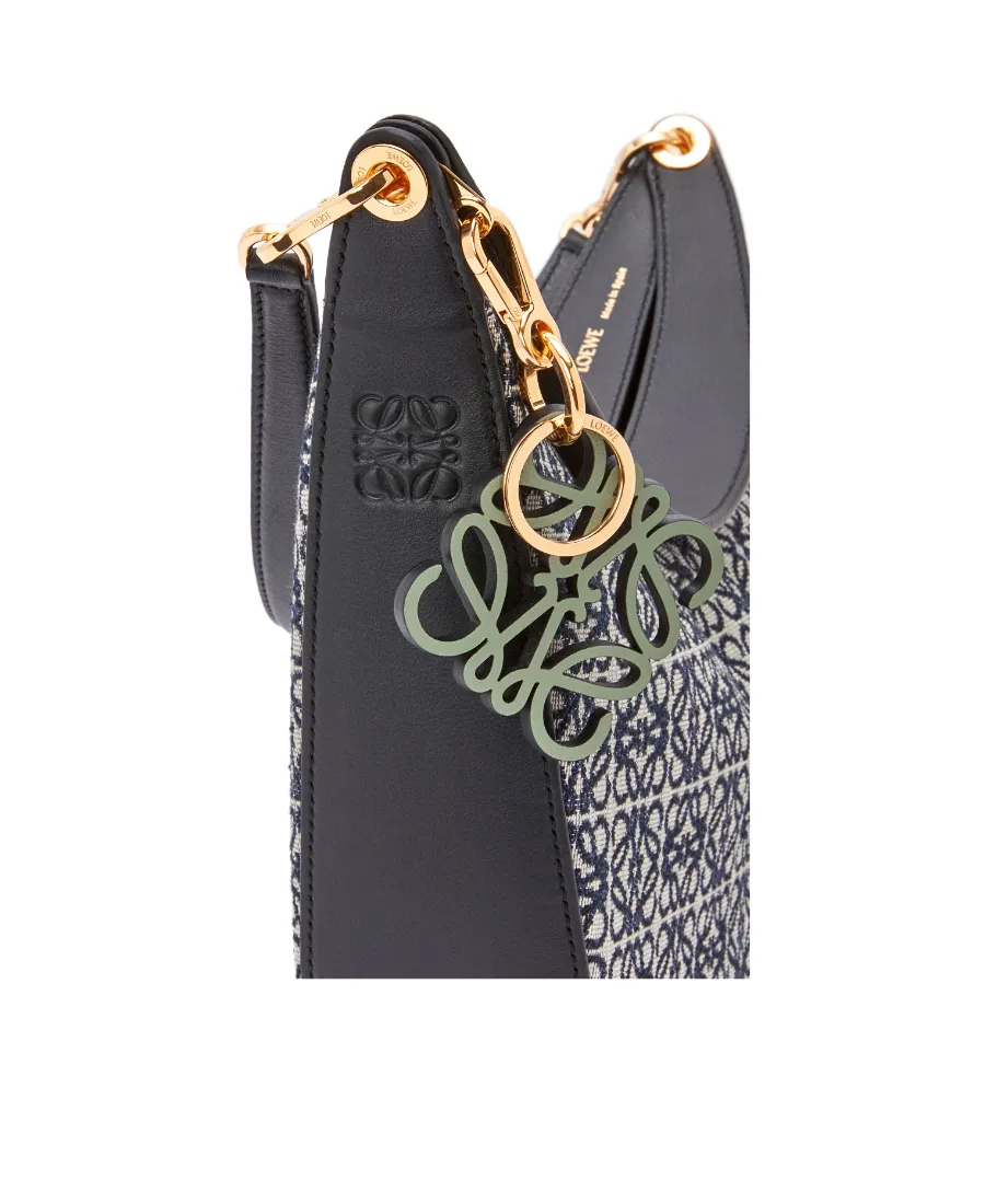 Luna Bag In Anagram Jacquard And Classic Calfskin