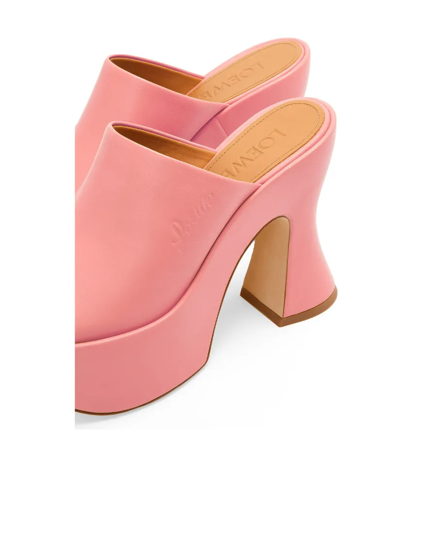 Platform Mule In Lambskin
