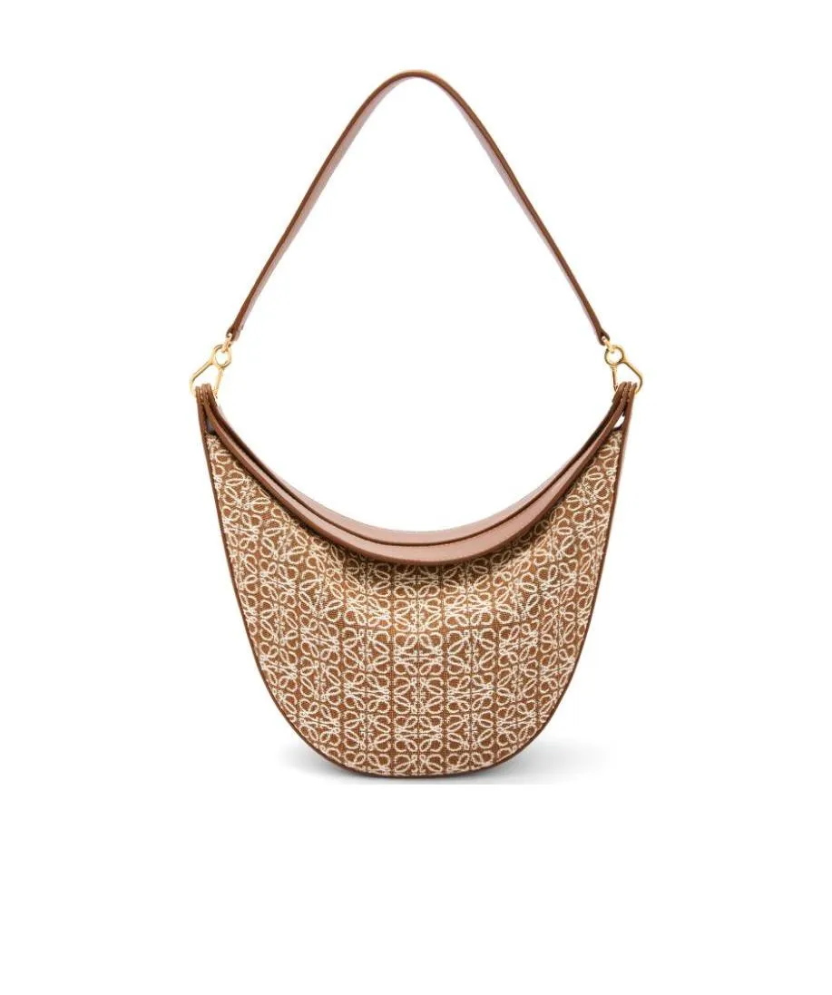 Luna Bag In Anagram Jacquard And Classic Calfskin
