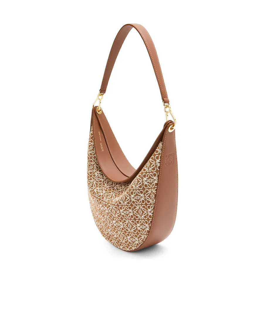 Luna Bag In Anagram Jacquard And Classic Calfskin