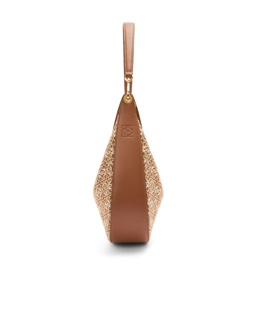 Luna Bag In Anagram Jacquard And Classic Calfskin