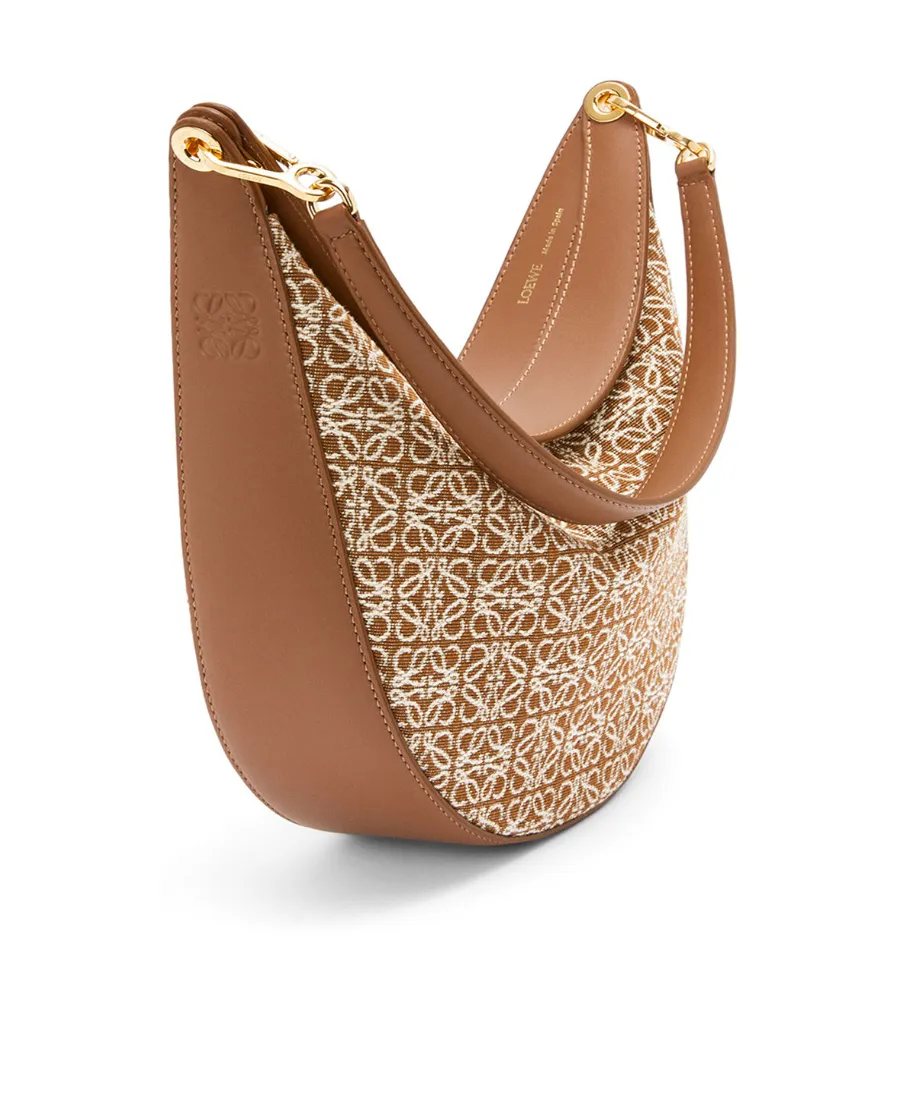 Luna Bag In Anagram Jacquard And Classic Calfskin