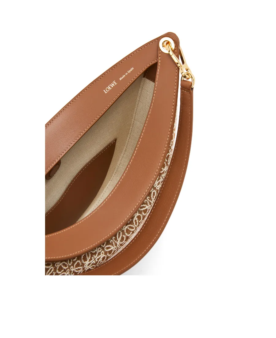 Luna Bag In Anagram Jacquard And Classic Calfskin