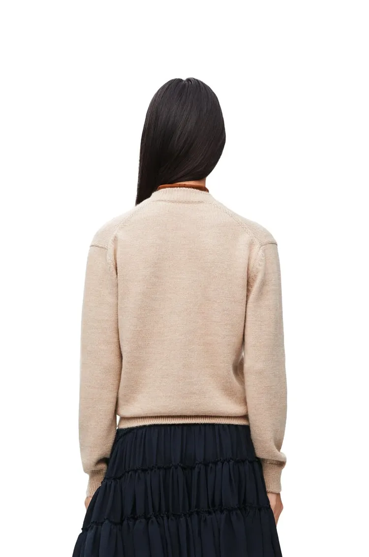 Trompe L'oeil Sweater In Wool And Silk