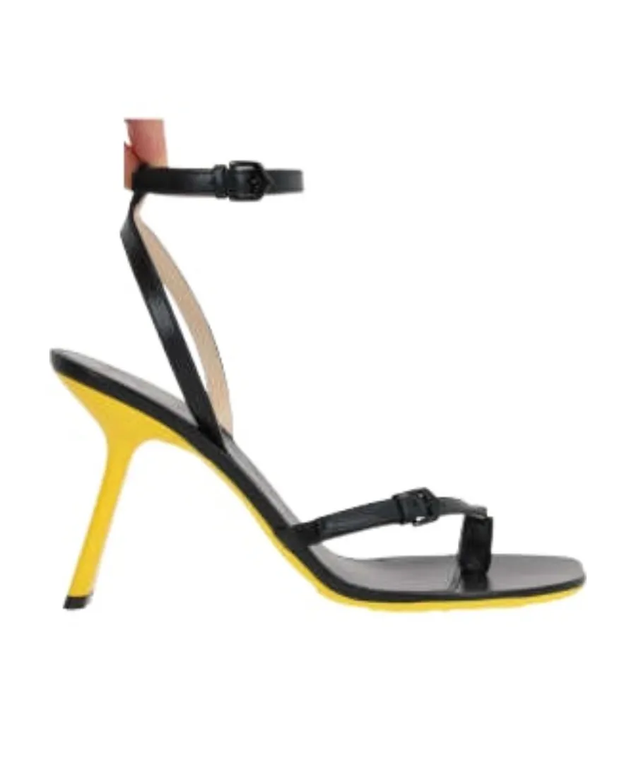 Petal Stiletto Ankle Strap Sandals