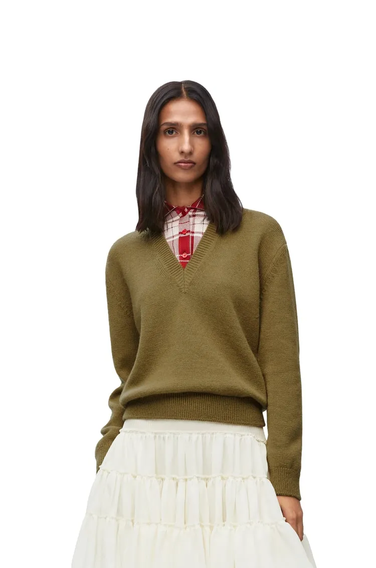 Trompe L'oeil Sweater In Wool And Silk