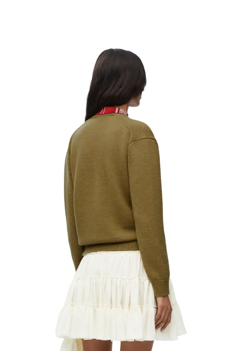 Trompe L'oeil Sweater In Wool And Silk