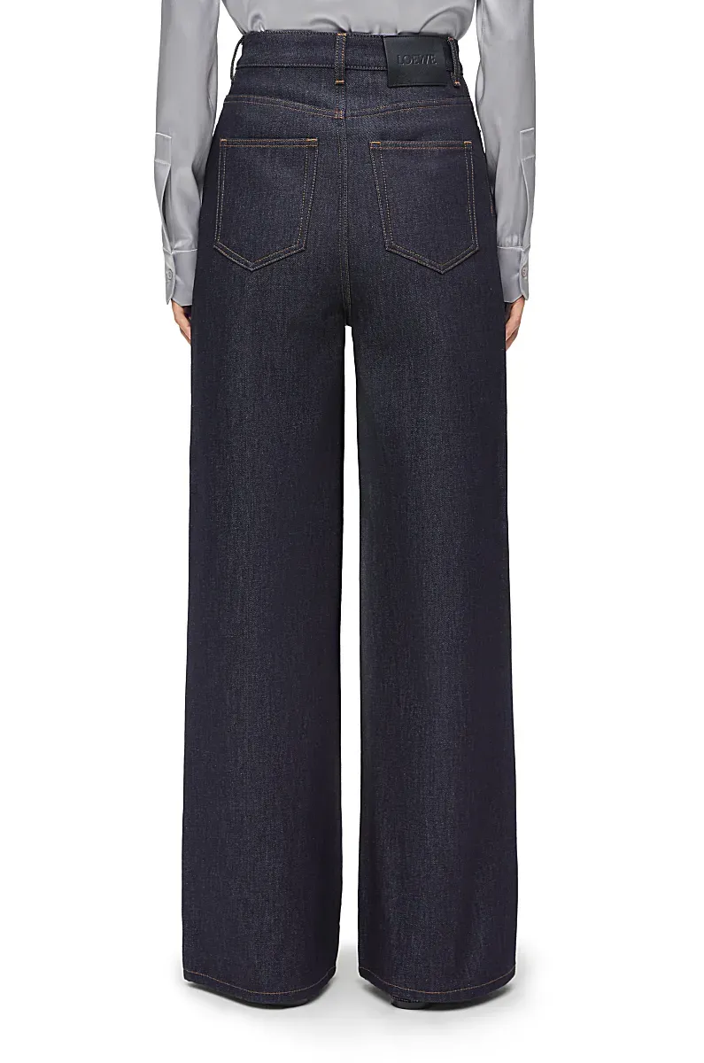 Zipper Button Denim Pants
