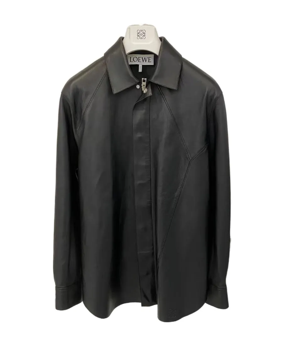 Puzzle Shirt In Nappa Lambskin