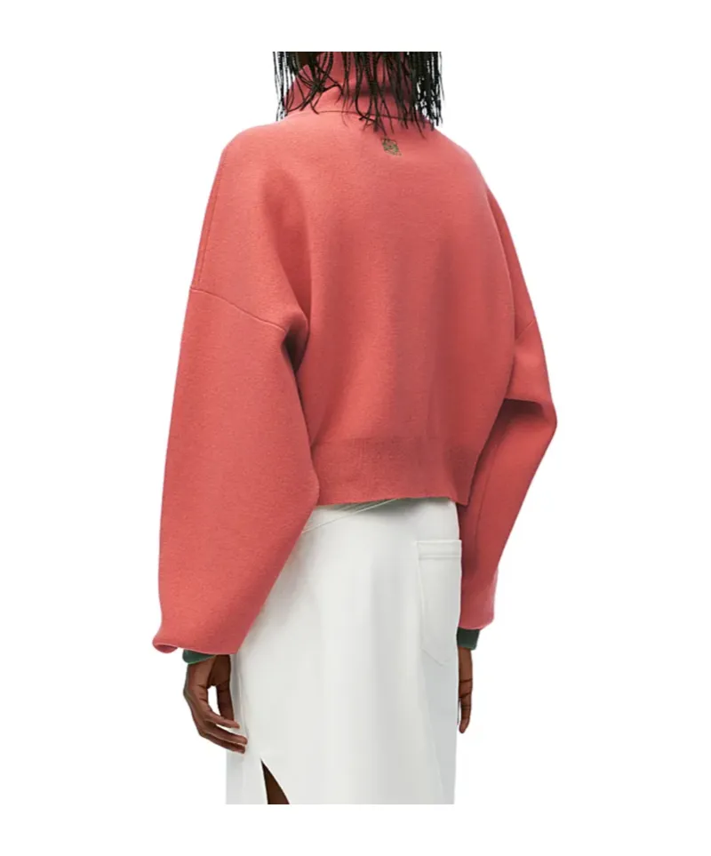 High Neck Sweater In Cashmere