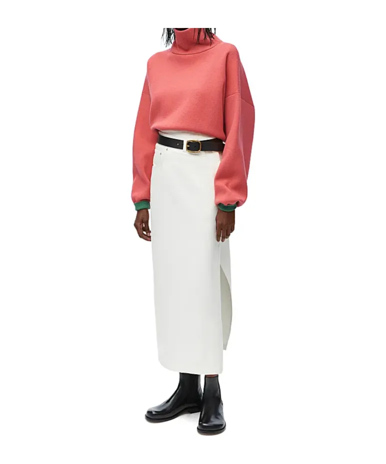 High Neck Sweater In Cashmere