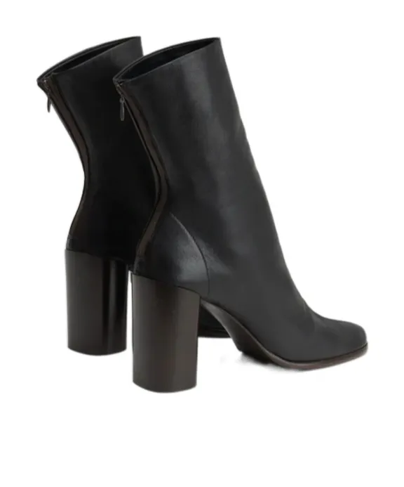 Anatomic Zip-Detail Block-Heel Boots