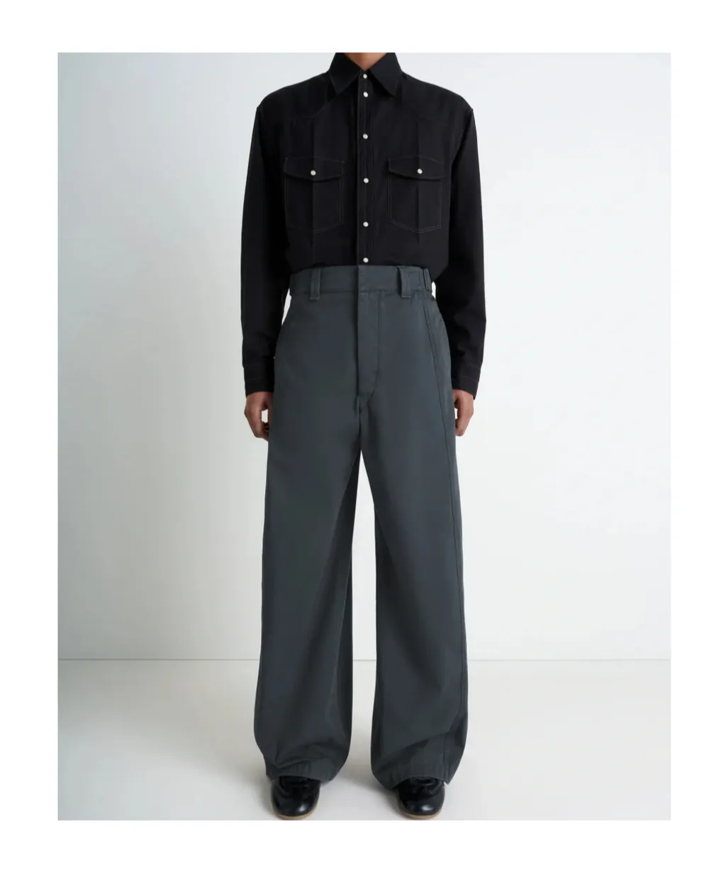 Side-Tabs Trousers