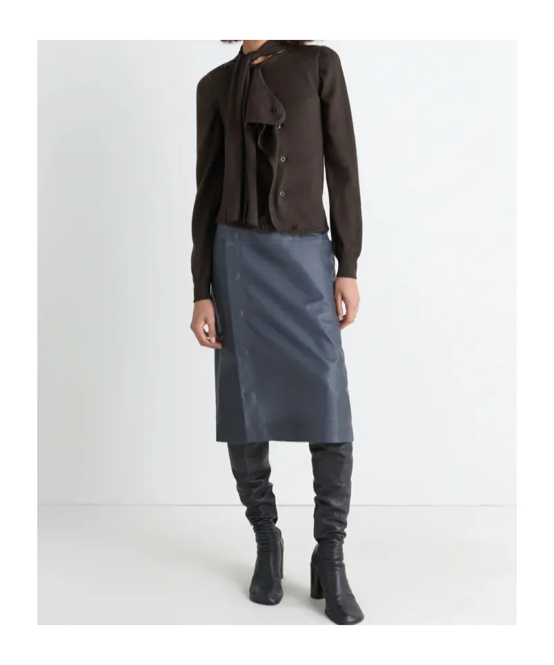 Asymmetric Sleeveless Cardigan
