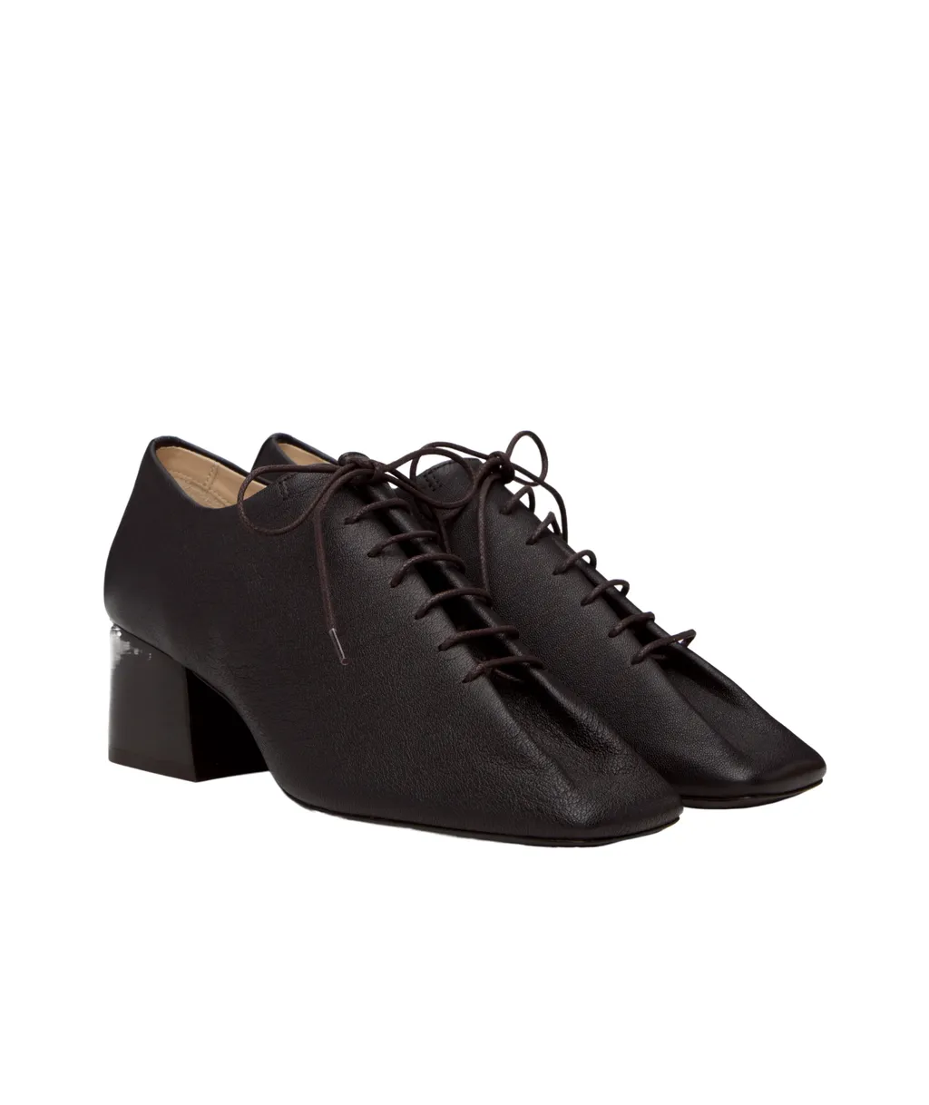 Souris Leather Lace-Up Derby Shoes