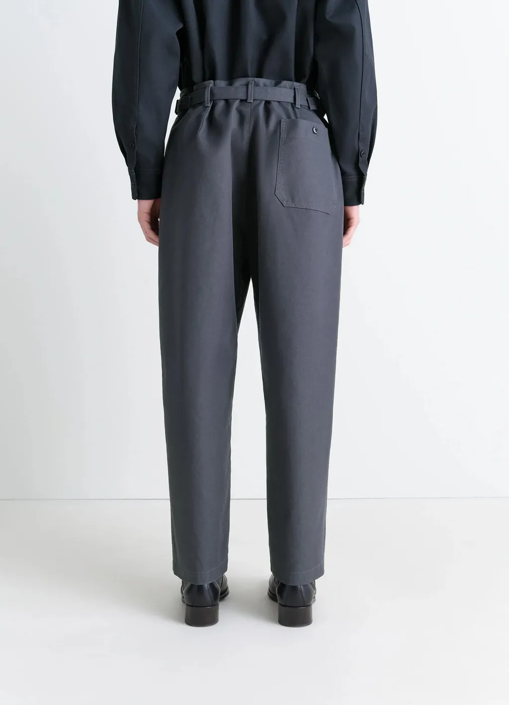 Adjustable-Waist Straight Leg Trousers