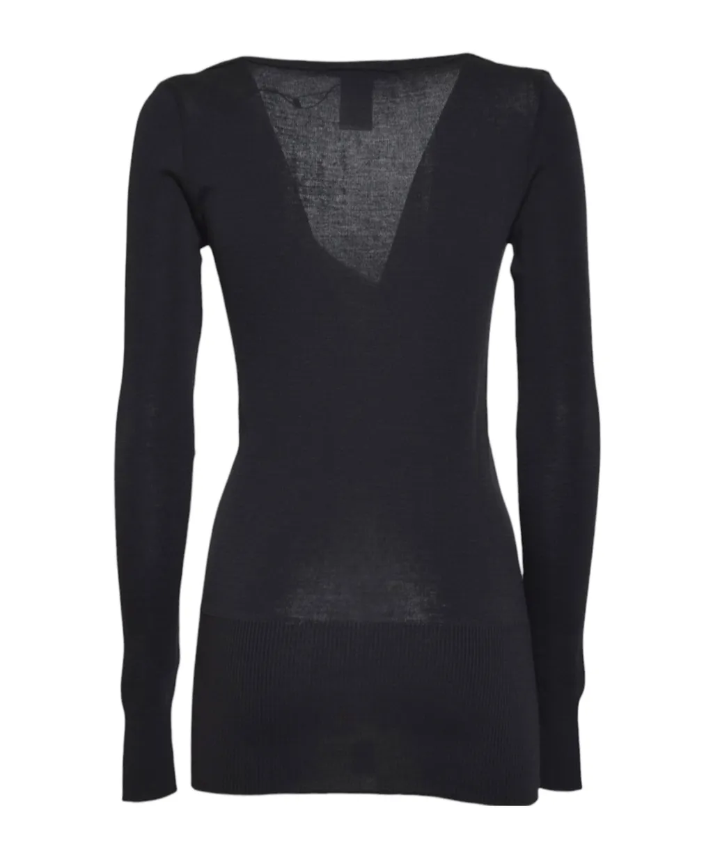 V-Neck Knitted Jumper