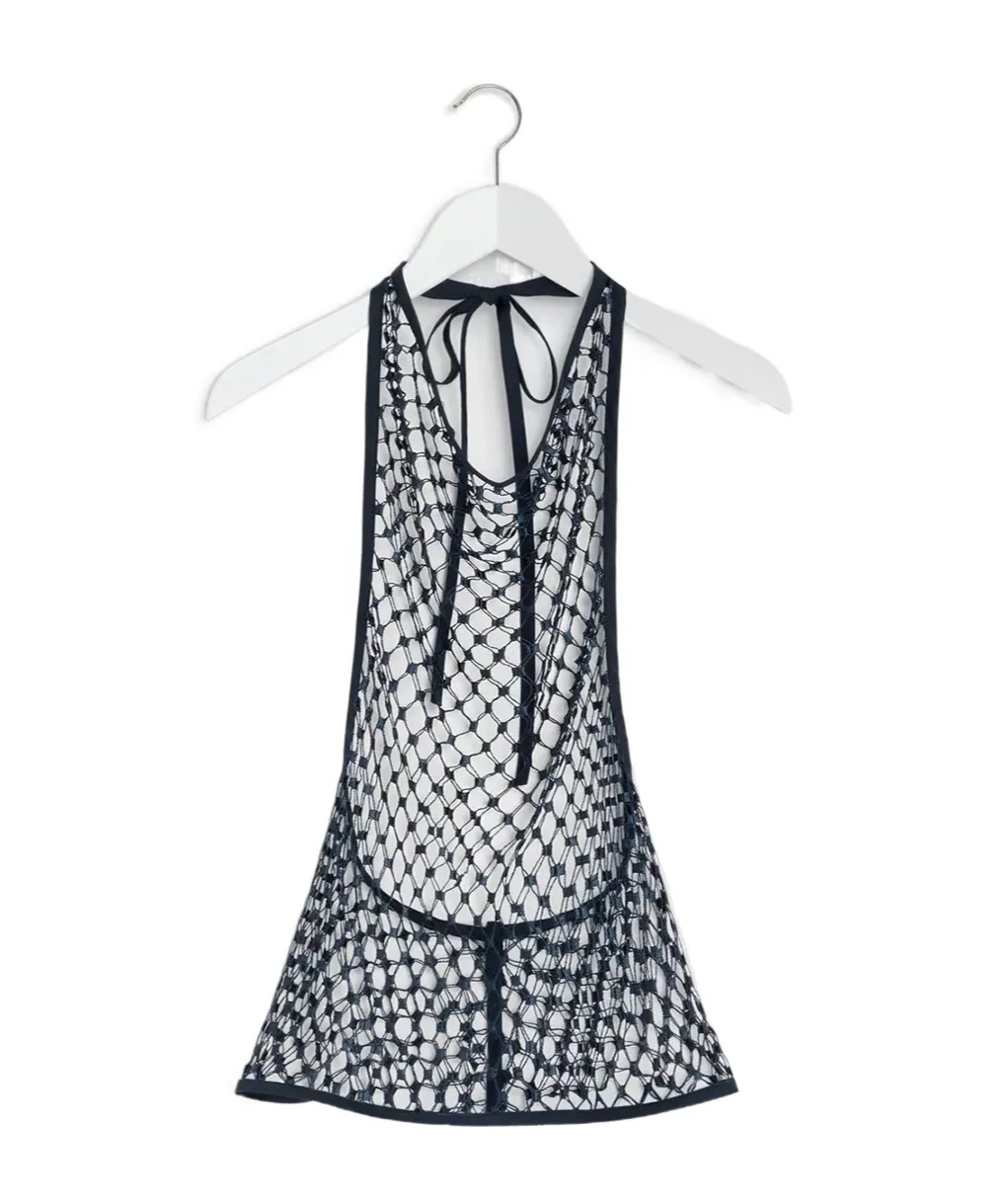 Fishnet Halter Top