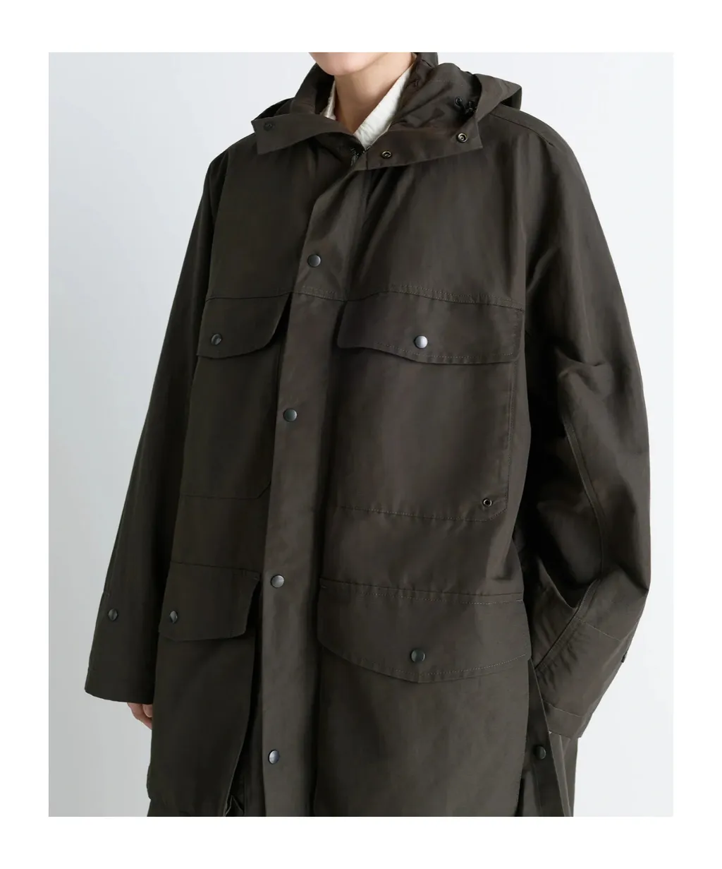 Utility Raincoat Water Repellent Polyamide Linen Cotton