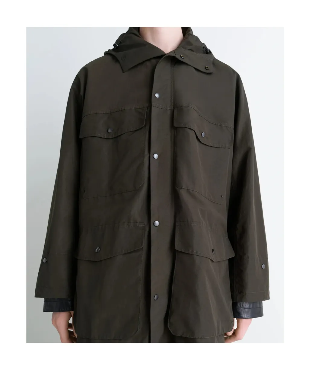Utility Raincoat Water Repellent Polyamide Linen Cotton