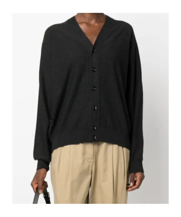 Long-Sleeved Knitted Cardigan