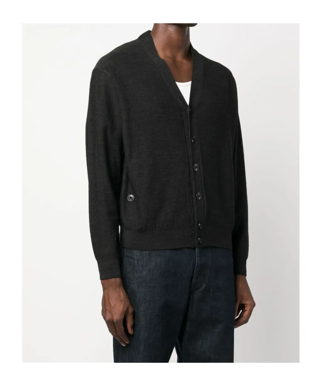Long-Sleeved Knitted Cardigan