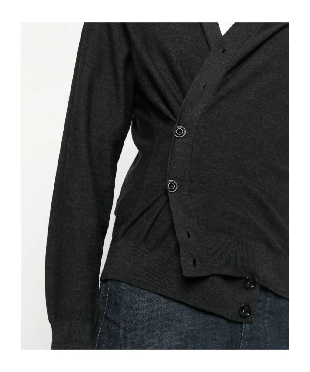 Long-Sleeved Knitted Cardigan