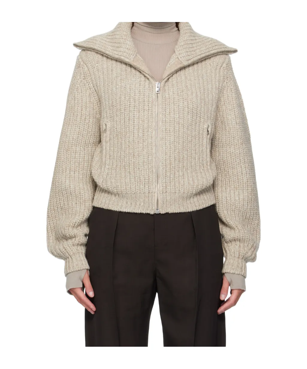 Long Sleeved Zipped Cardigan