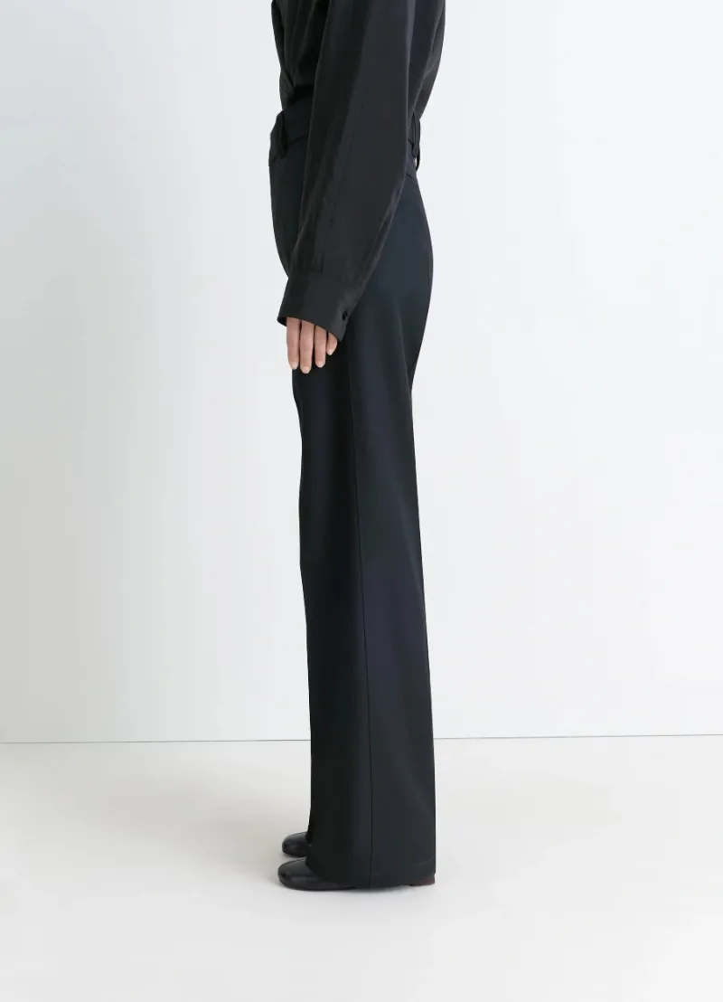 Pleated Straight Trousers