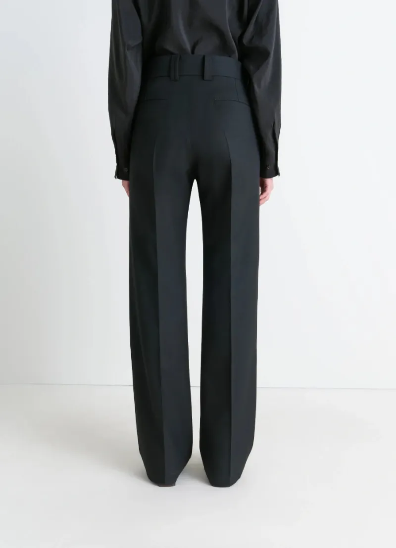 Pleated Straight Trousers