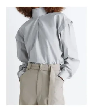 Ascot Self-Tie V-Neck Top